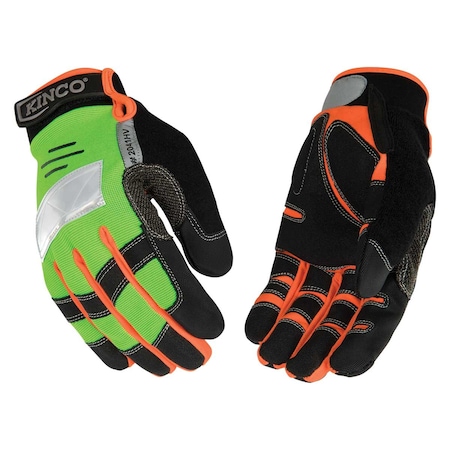 Kinco KincoPro ANSI Class 107 General Synthetic Hi-Vis Utility Gloves 2041HV-XL